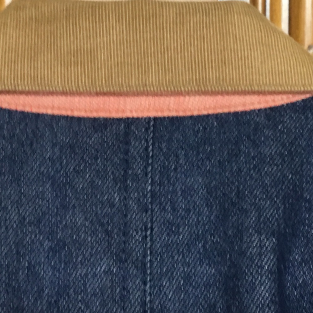 Iron & Resin Navy Blue Field Jacket with Tan Collar - Picture 11 of 16